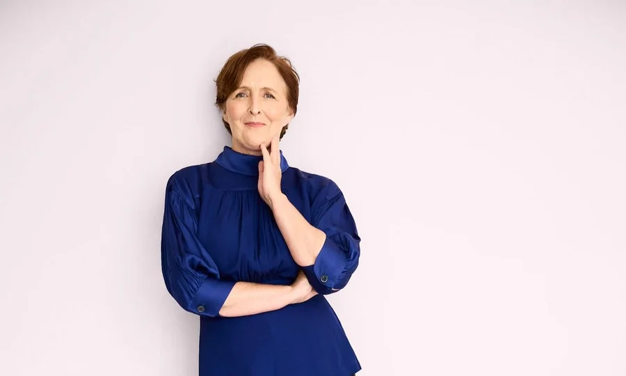 Fiona Shaw portrait smiling
