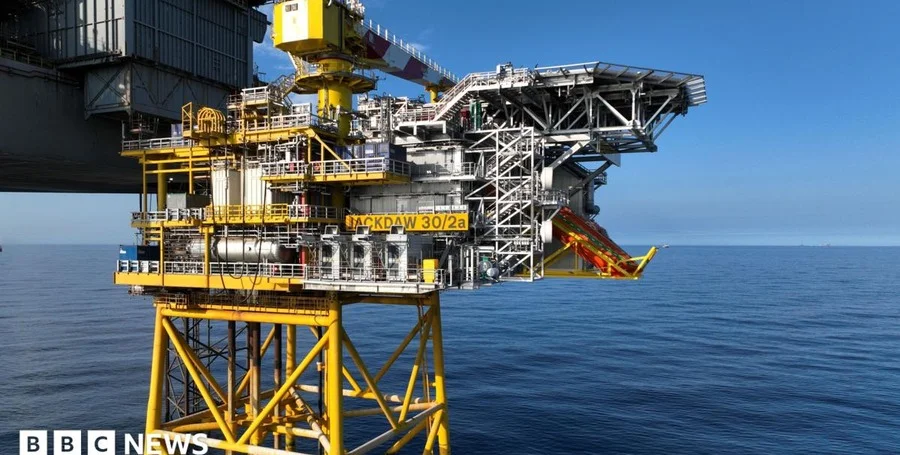 North Sea gas platform