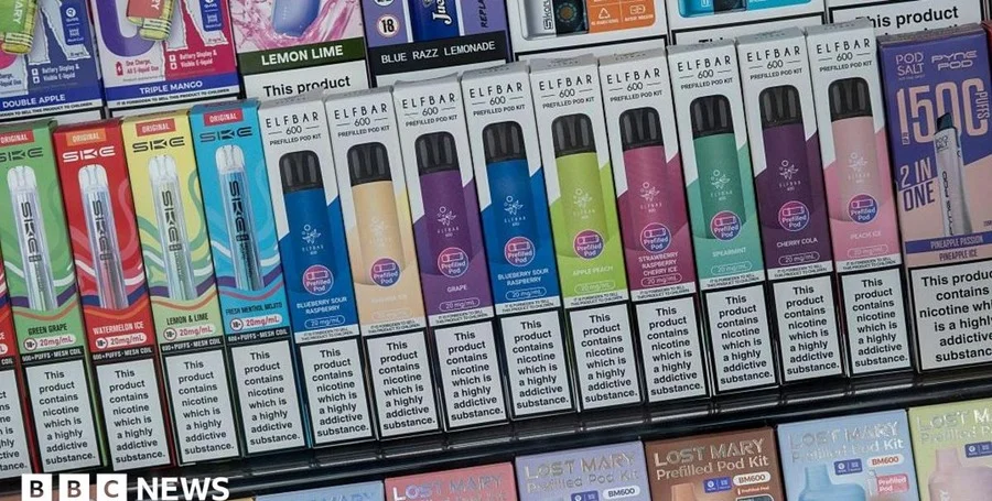 Vaping liquid bottles tax stamp